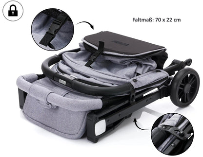 Fillikid Sportwagen fill Styler Elite Stone Grau