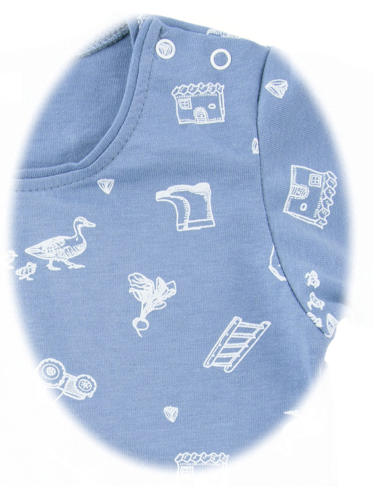 Iobio Sommer T-Shirt Single Jersey Farm Life Allover