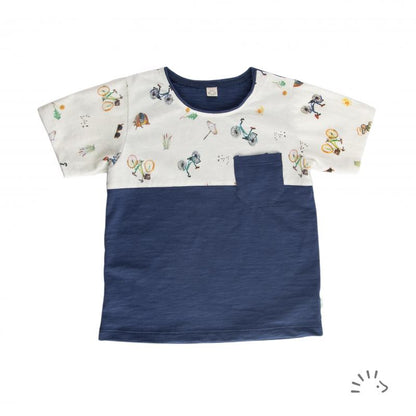 Iobio Sommer T-Shirt Single Jersey Bicycle Blue