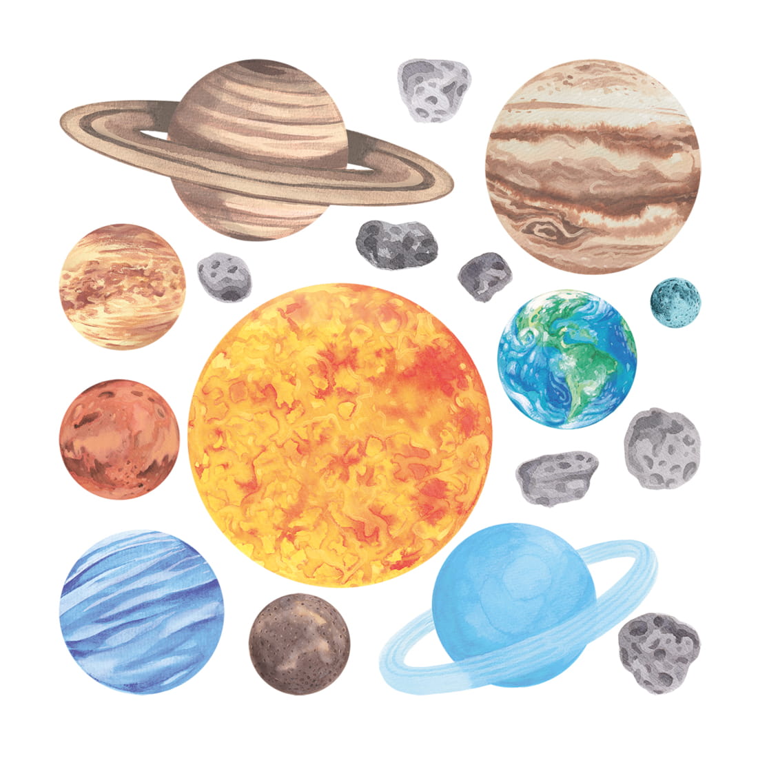 wall stickers > solar system