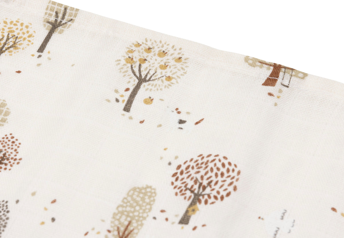 Jollein Mull Waschhandschuh 15x20cm - Tiny Park 3er Pack