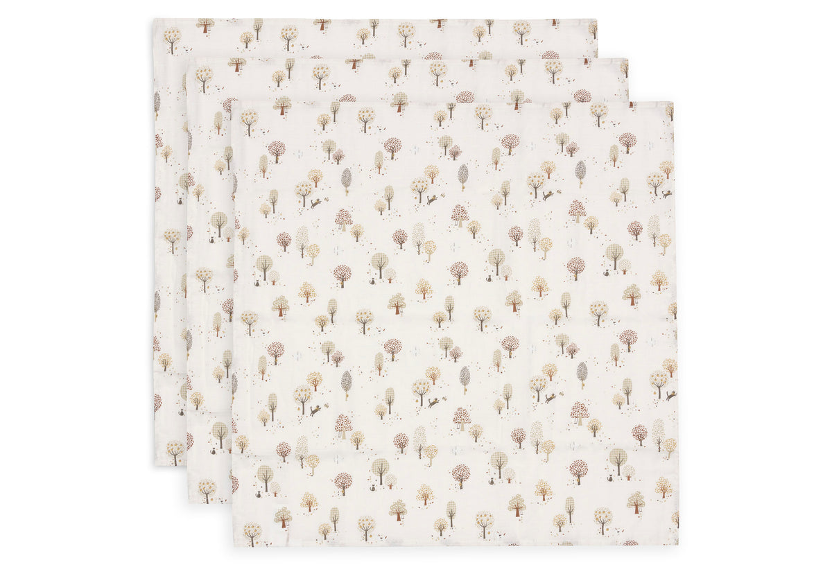 Jollein Mulltücher 70x70cm Tiny Park 3er Pack