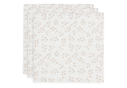 Jollein Mulltücher 70x70cm Leafy Dreams 3er Pack