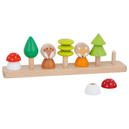 Goki Farben- und Formensortierspiel Kleine Waldfreunde 2J+