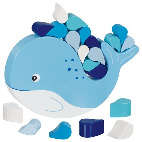 Goki Balancierspiel Wal blau 4J+