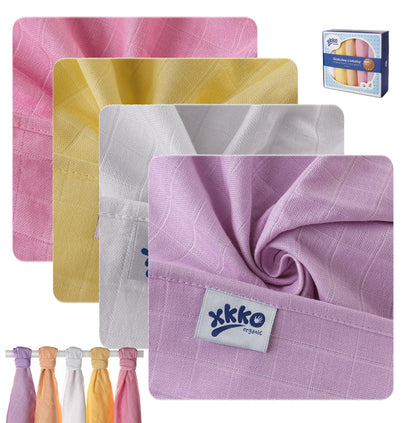 XKKO Bio Baumwolle Mullwindeln 5er Pack 70x70 cm