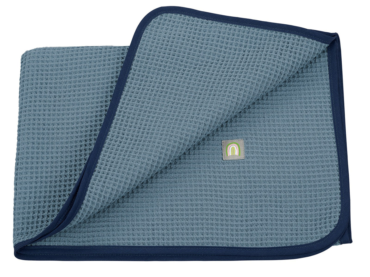 Odenwälder Babynest Waffelpiqué Kuscheldecke aus reiner Baumwolle