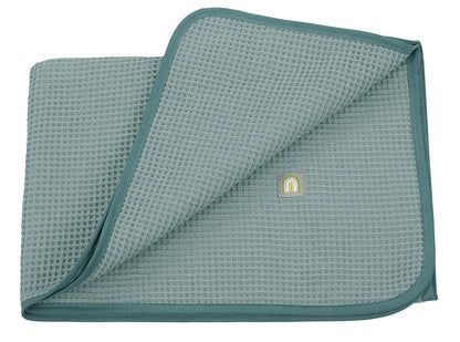 Odenwälder Babynest Waffelpiqué Kuscheldecke aus reiner Baumwolle