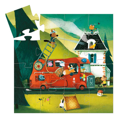 Djeco Puzzle Feuerwehrauto 3J+ 16 Teile