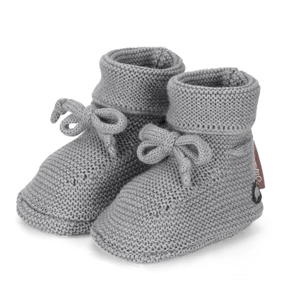 Sterntaler Strick Babyschuhe aus Schurwolle 0-6M