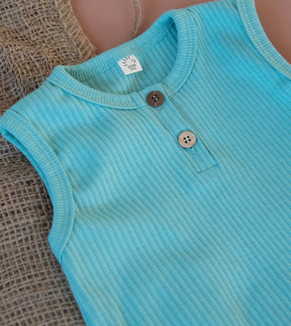 Iobio Sommer Spieler Style Nani Rippstoff Türkis