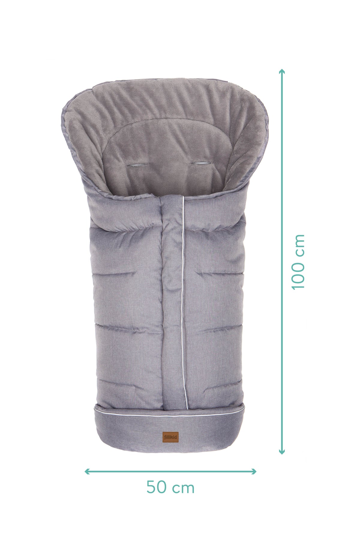 Fillikid Winter Thermo Fußsack K2 Pongee Hellgrau Melange