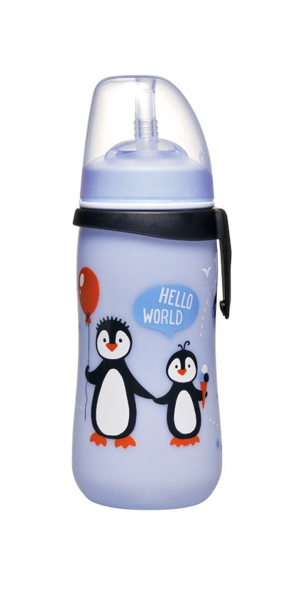 Nip Kinder Trinkflasche Strohhalmbecher Kids Straw Cup 330ml PP