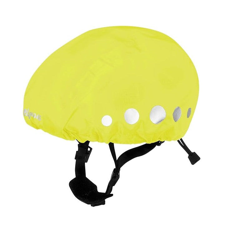 Playshoes Fahrradhelm Regenschutz in Signalfarbe + Reflektorstreifen