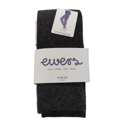 Ewers Strick Leggings Strumpfhose ohne Fuß Anthrazit Grau