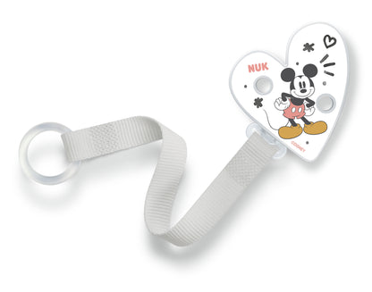 NUK Schnullerband Mickey Maus für Schnuller mit & ohne Ring