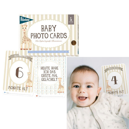 Milestone Sophie la Girafe Babycards Baby's erstes Jahr