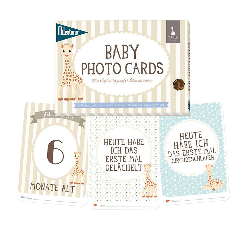 Milestone Sophie la Girafe Babycards Baby's erstes Jahr