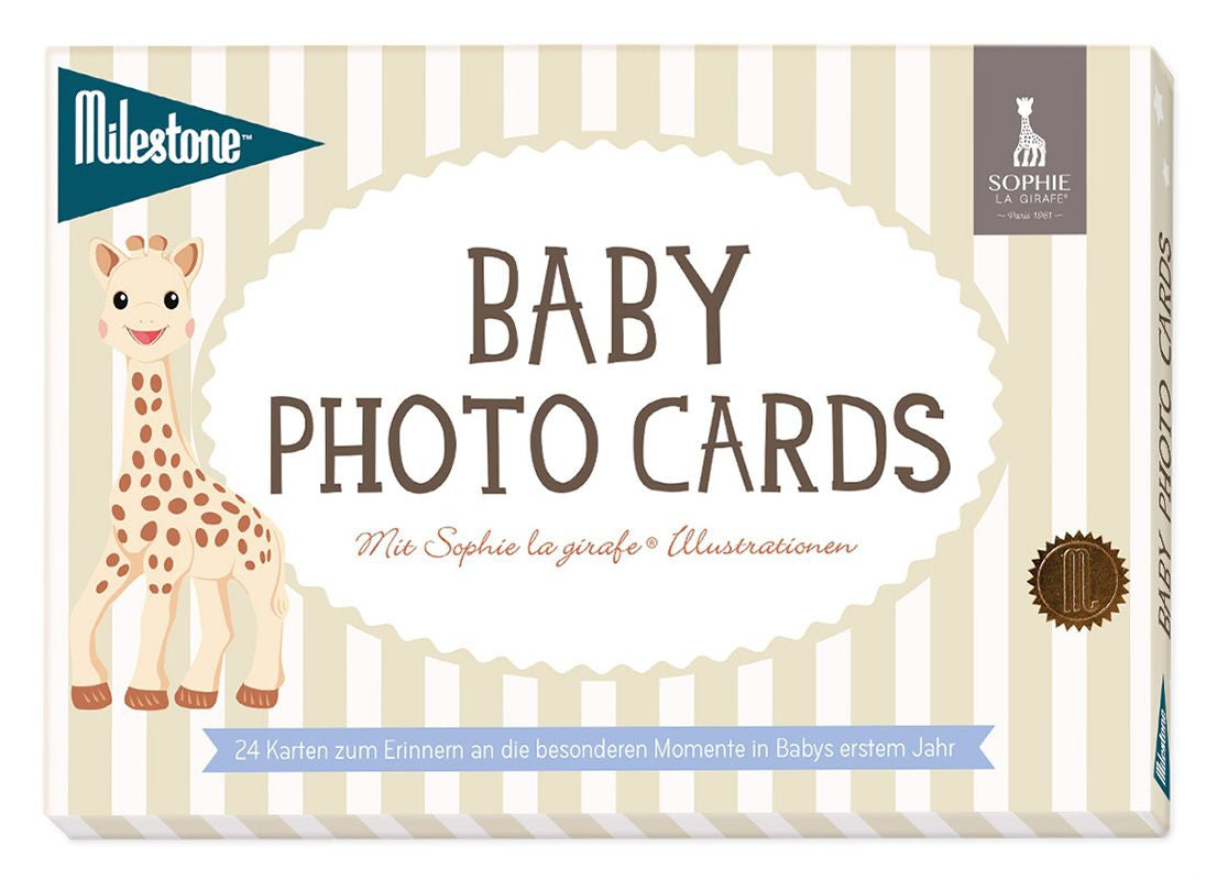 Milestone Sophie la Girafe Babycards Baby's erstes Jahr