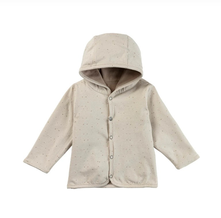 Sterntaler Babyjacke mit Kapuze Hellbraun - zum Wenden