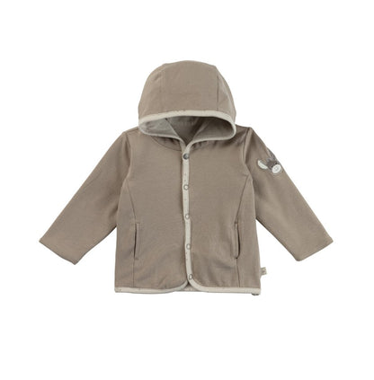 Sterntaler Babyjacke mit Kapuze Hellbraun - zum Wenden