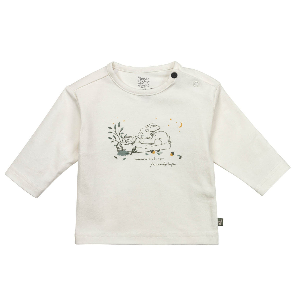 Sterntaler Jersey Baby Shirt Ecru Esel Grün