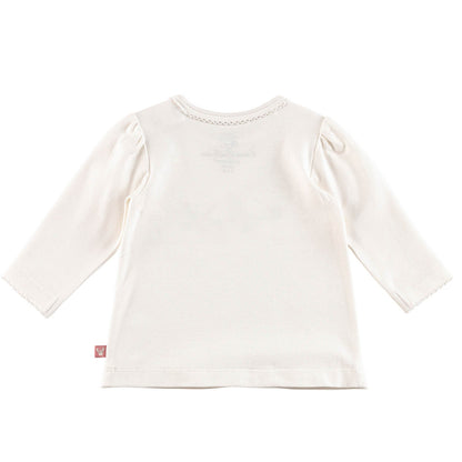Sterntaler Jersey Baby Shirt Ecru Esel Rosa