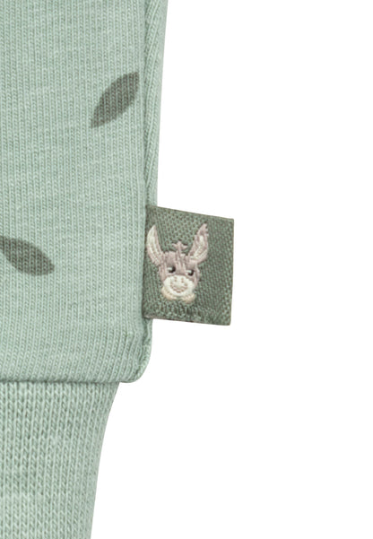 Sterntaler Jersey Baby Hose Blätter Grün Detail