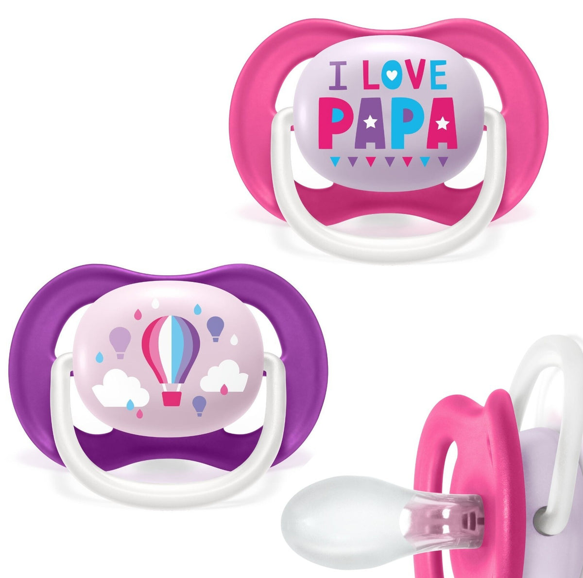 Philips Avent Ultra Air Schnuller | Gr. 2 (6-18M)  I love Daddy
