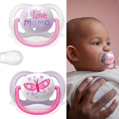 Philips Avent Ultra Air Schnuller | Gr. 1 (0-6M)  I love Mummy