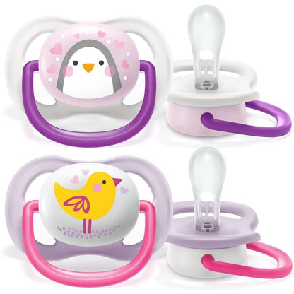 Philips Avent ultra air Beruhigungssauger 0-6M Doppelpack + Sterilisier Box