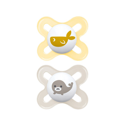 MAM ORIGINAL START Silikon Schnuller Symmetrisch Oval Junge / Mädchen 0-2 M
