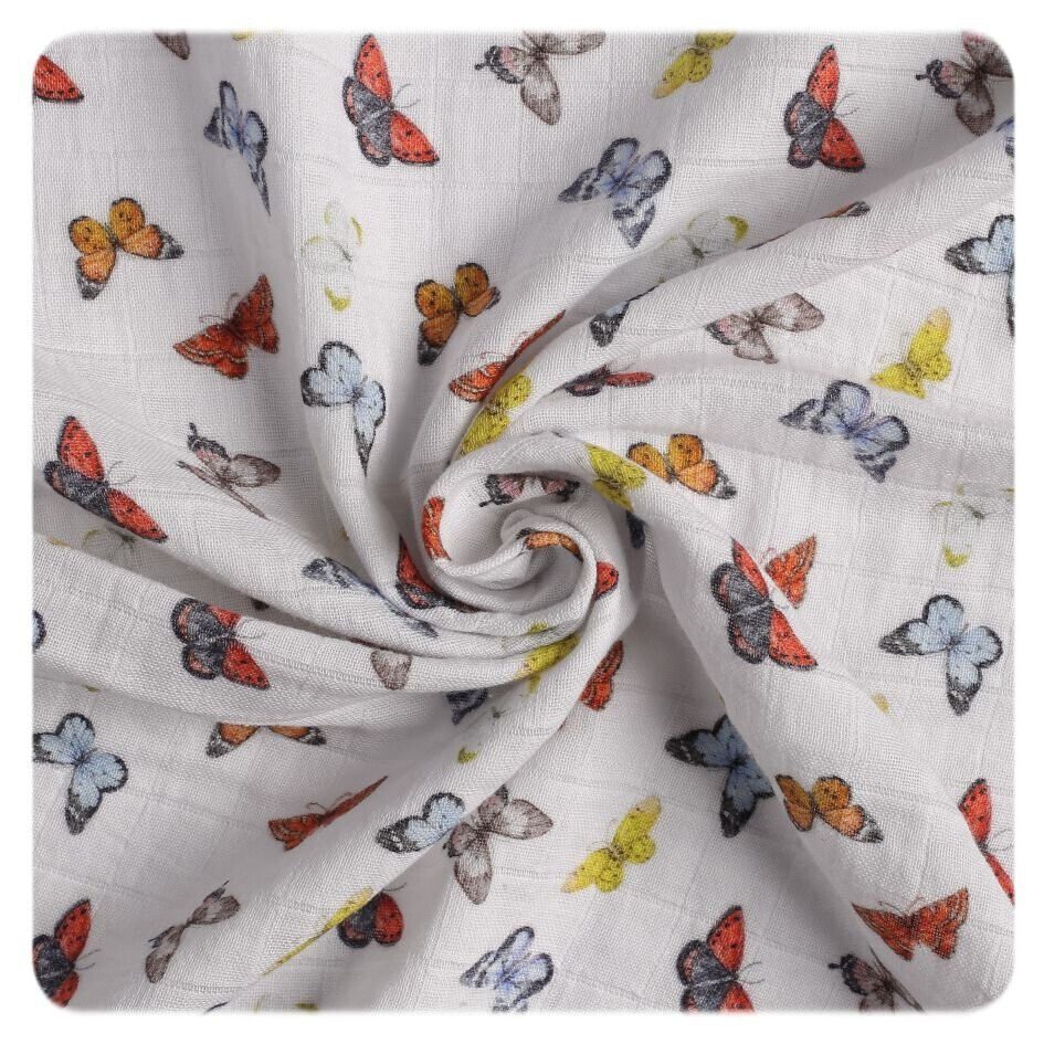 xkko Baby Pucktuch 120x120 cm Musselin  aus Bio Baumwolle