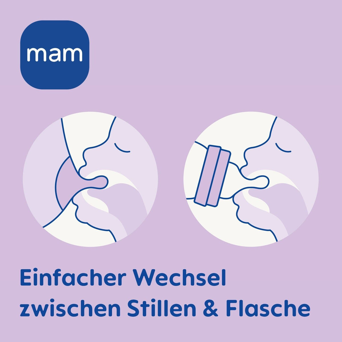 MAM Erstlingsset Babyflaschen & Flaschenbox Baby Geschenkset Weiß Natur 7-tlg