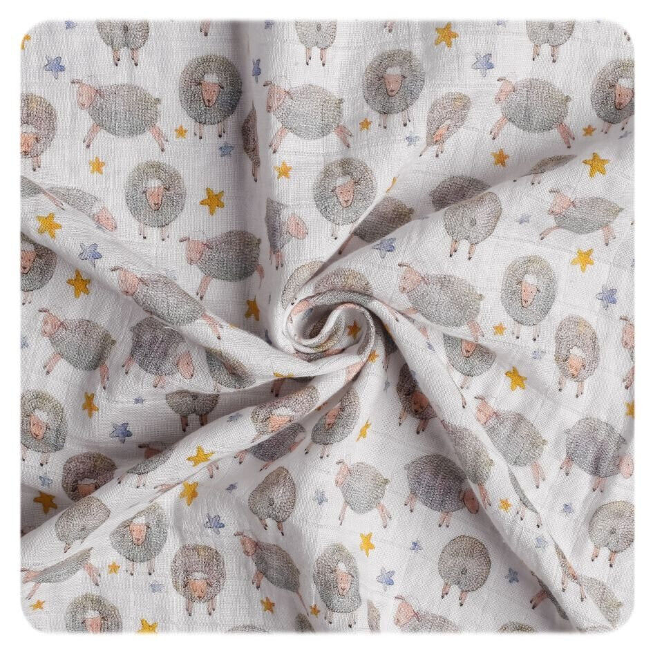 xkko Baby Pucktuch 120x120 cm Musselin  aus Bio Baumwolle