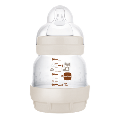 MAM Erstlingsset Babyflaschen & Flaschenbox Baby Geschenkset Weiß Natur 7-tlg