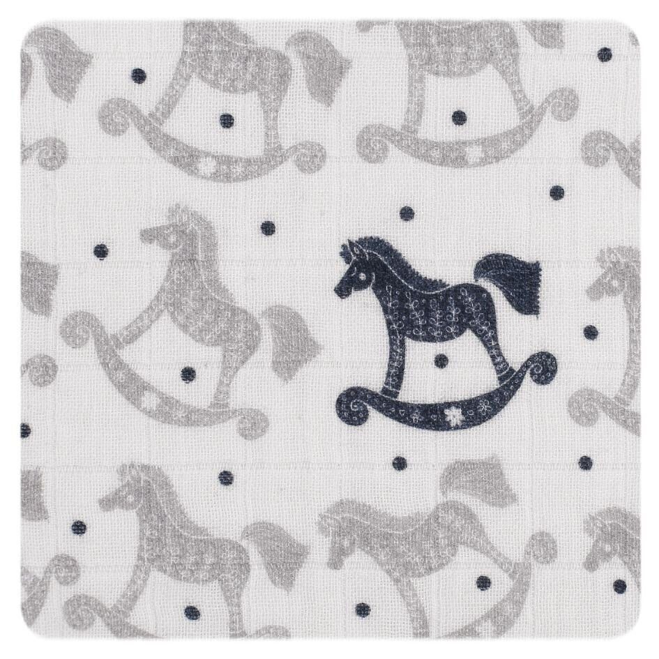 xkko Baby Pucktuch 120x120 cm Musselin  aus Bio Baumwolle