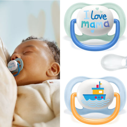 Philips Avent Ultra Air Schnuller | Gr. 1 (0-6M)  I love Mummy