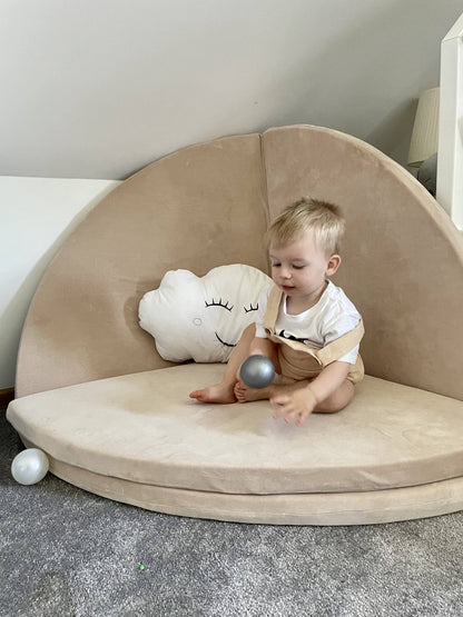 Mimii Bodenmatte Kinder Spielmatte 160cm, rund faltbar