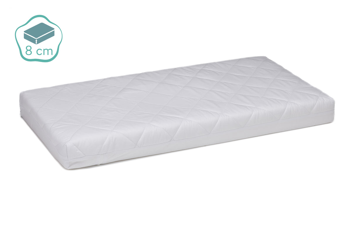 fillikid Beistellbett Matratze Cocon weiß 90x40 cm - 8cm Dick