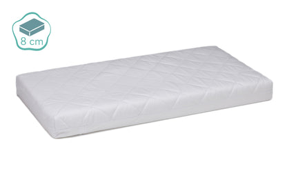fillikid Beistellbett Matratze Cocon weiß 90x40 cm - 8cm Dick