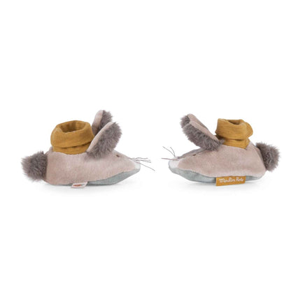 Moulin Roty Babyschuhe Hase Les trois lapins 0-6m