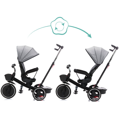 Fillikid Kinder Dreirad Niki Grau Sitz Drehbar