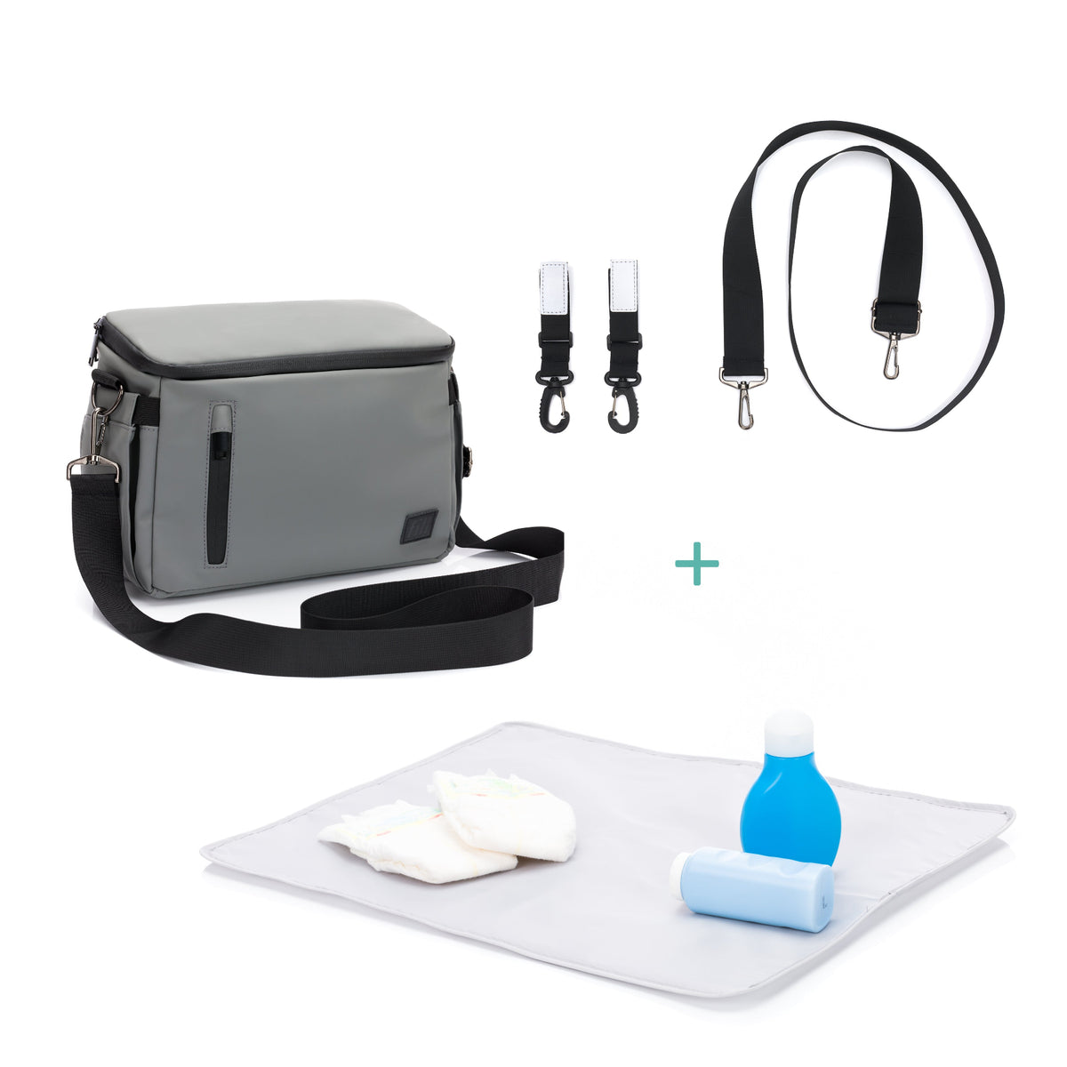 fillikid Kinderwagen Organizer Larvik grau