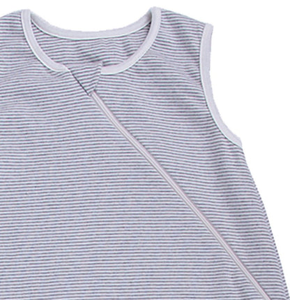Popolini BW Sommerschlafsack GOTS einlagig Streifen grau