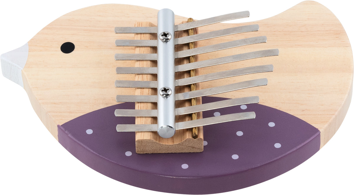 Goki Musikinstrument Kinder Kalimba Vogel Lila 5J+
