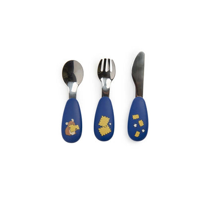 Moulin Roty Puce&Pilou Kinderbesteck Set Hund 3-tlg