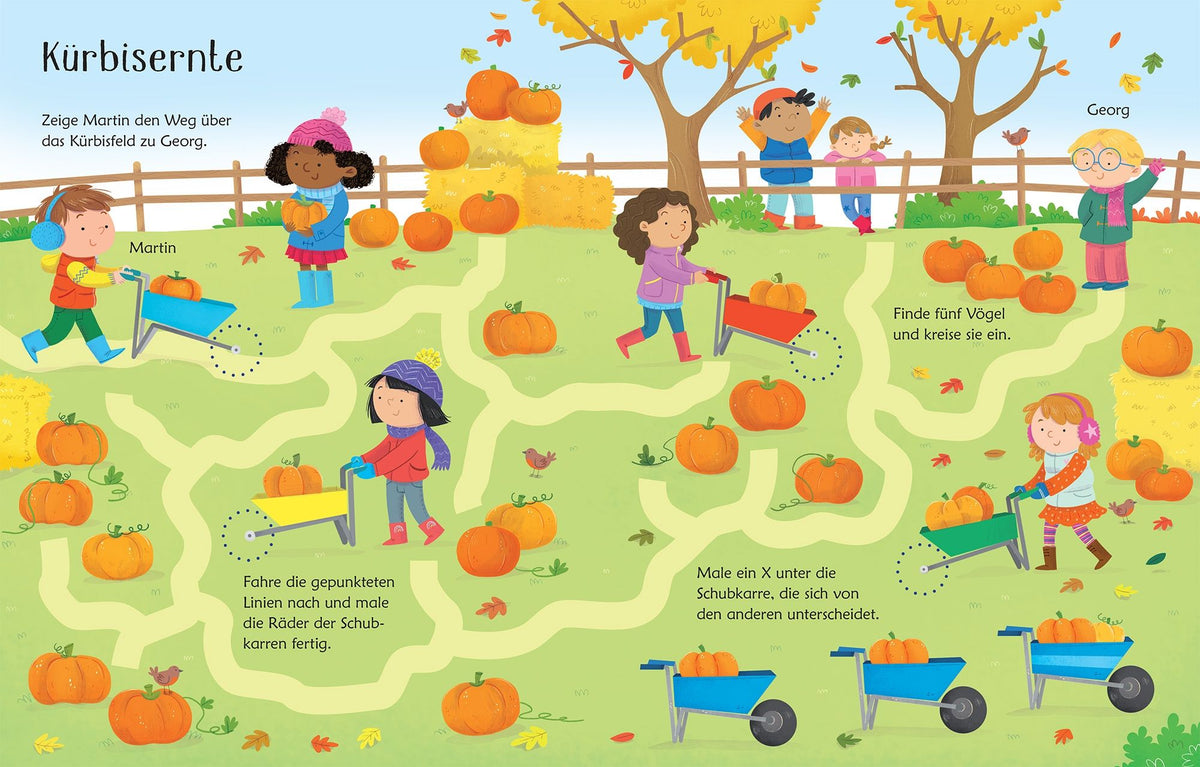 Usborne Wisch und Weg Buch Herbst 4J+