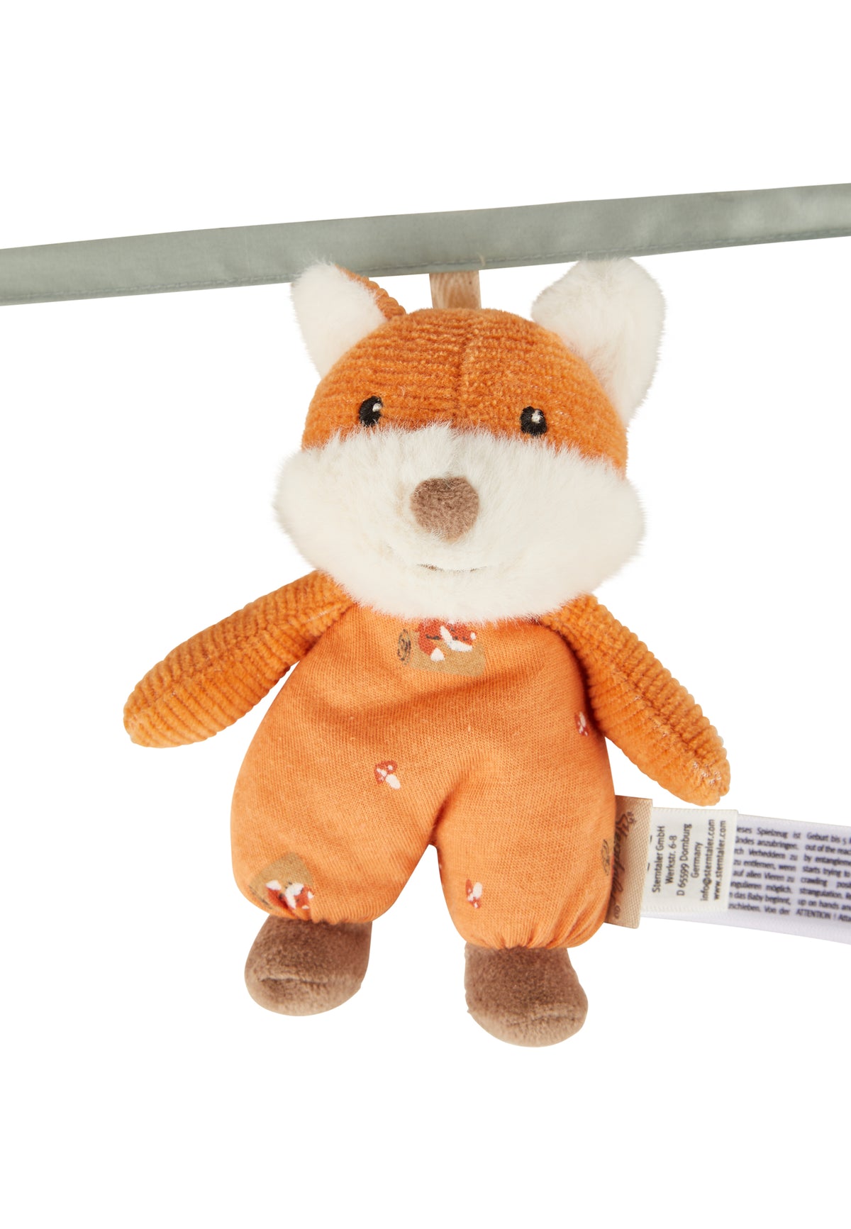 Sterntaler Kinderwagenkette Fuchs Filou Rot Waldgrün