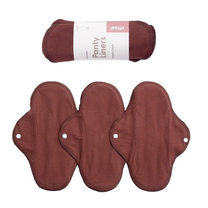 Imse waschbare Damenbinden 3er Set Rotbraun - Panty Regular oder Night